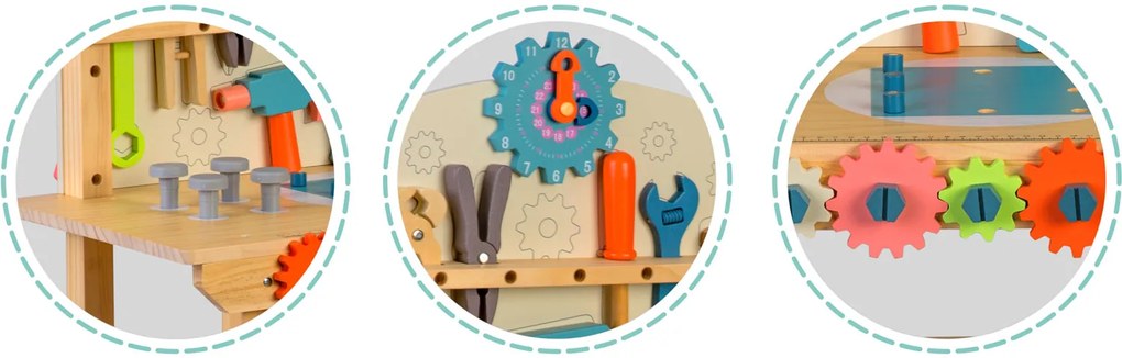 Drevená dielňa s náradím RK-876 Ricokids