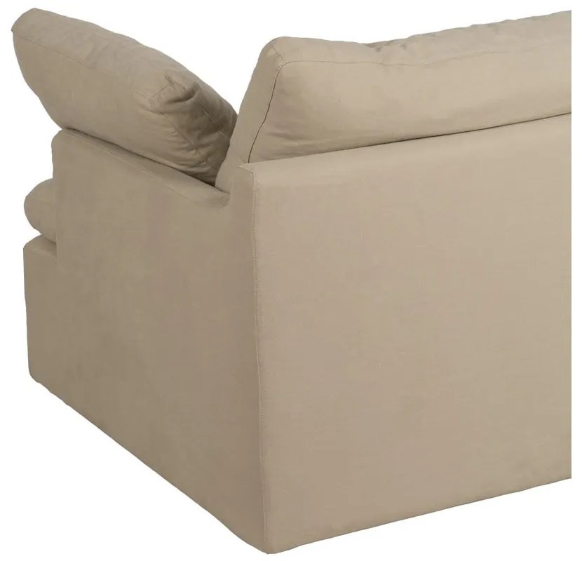 Béžová ľanová pohovka 180 cm – Ixia