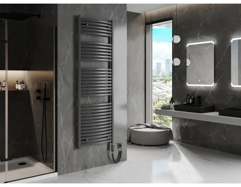 Mexen Helios, elektrické vykurovacie teleso 1800 x 600 mm, 900 W, antracitová, W103-1800-600-2900-66