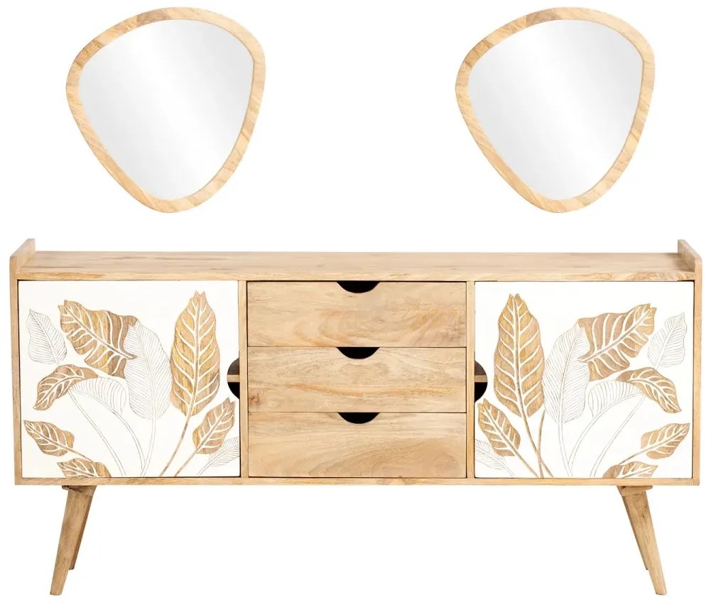 furniture-nabytek.cz - Masívny kúpeľňový set Barani, 3 kusy