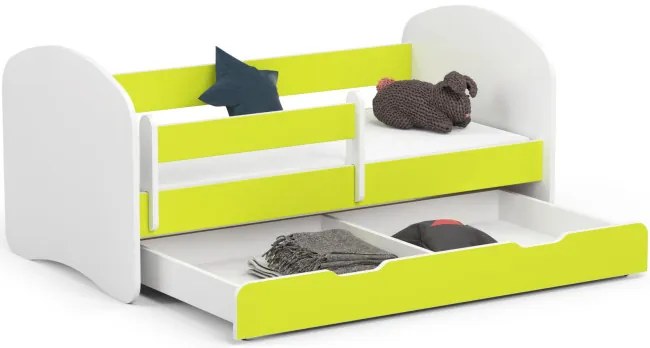 Detská posteľ SMILE 70x140 cm, limetková