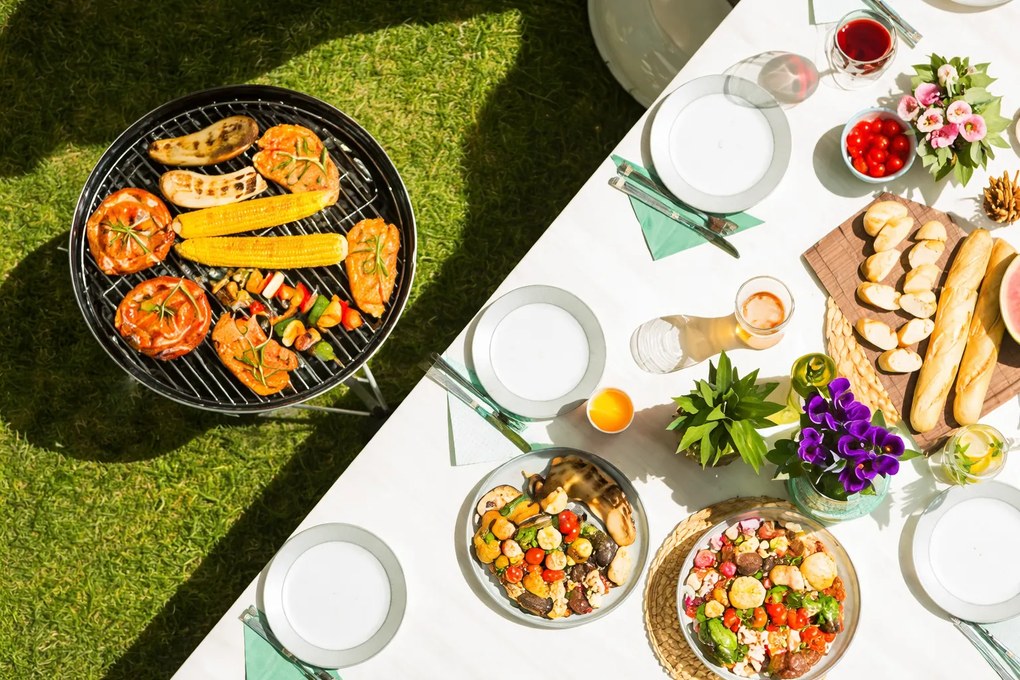 Gril na drevené uhlie BestBerg BBBQ-12B / Ø 44 cm / čierna