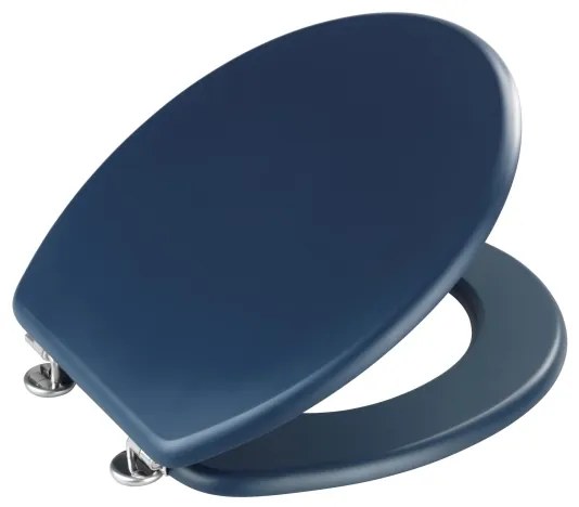 WENKO 25172100-WC sedadlo PRIMA 37x41 cm modrá/strieborná