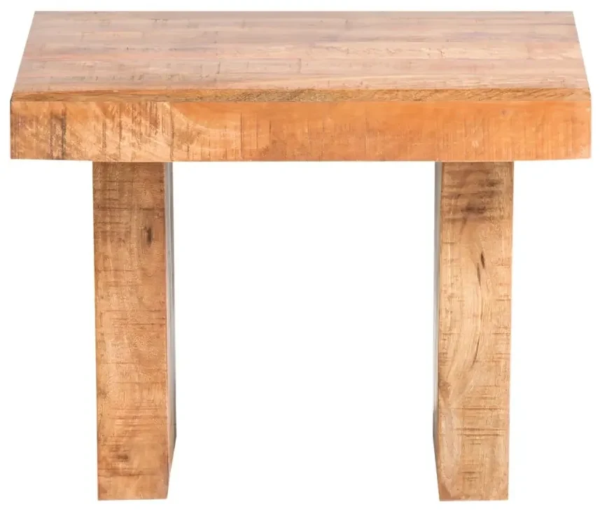 furniture-nabytek.cz - Masívny konferenčný stolík z mangového dreva, lakovaný, hnedý – 60×60×45 cm