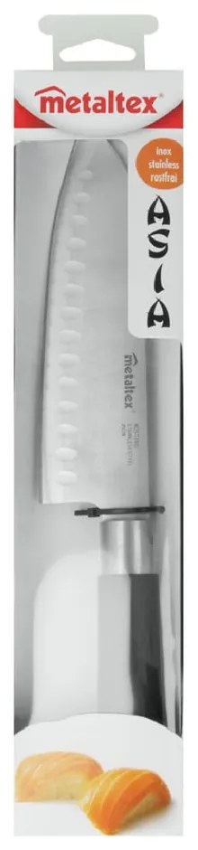 Kuchynský nôž japonského typu Metaltex Santoku, dĺžka 30 cm