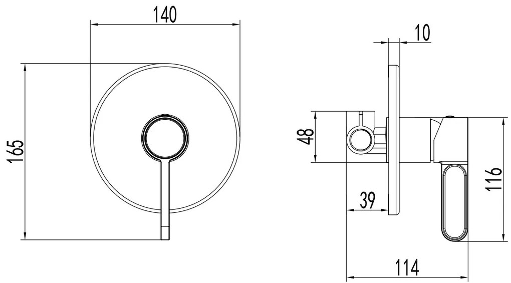 F-Design Zaffiro, podomietková 1-výstupová vaňová/sprchová batéria, čierna matná-ružové zlato, FD1-ZFR-7PA-25