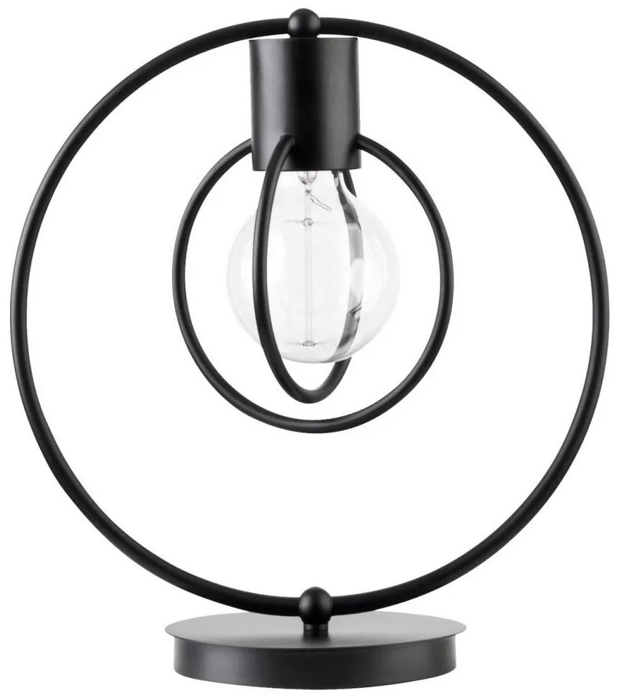 Stolná lampa AURA 1xE27/60W/230V čierna