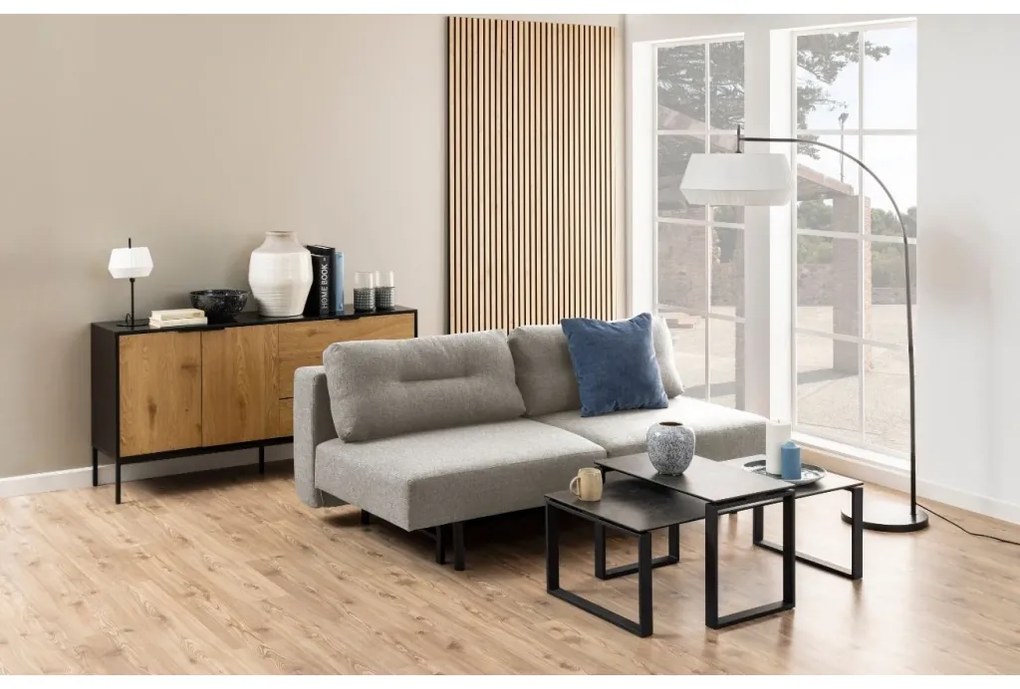 Rozkládací pohovka Malling 200 cm šedá