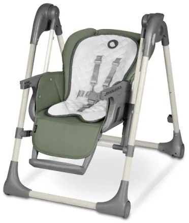 Lionelo - Detská jedálenská stolička LAURICE Olivovo zelená