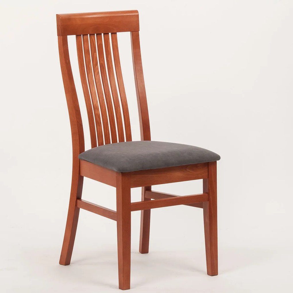 Stima Buková jedálenská stolička Takuna Vyberte odtieň ->: Čerešňa, Vyberte látku ->: VELVET terracota 44