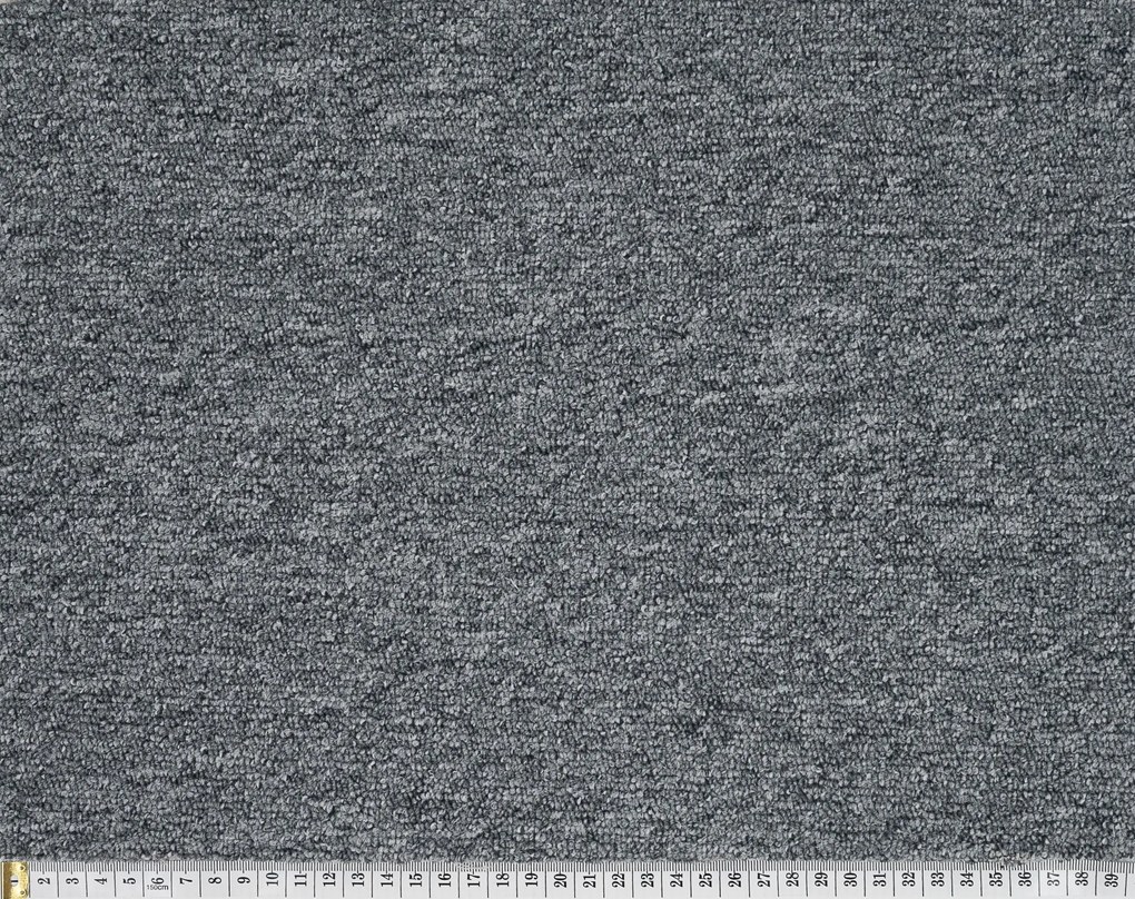 Koberec metráž Medusa 90, na mieru, šíře 4m, šedá, ab (mriežka), chodba / predsieň, Associated Weavers