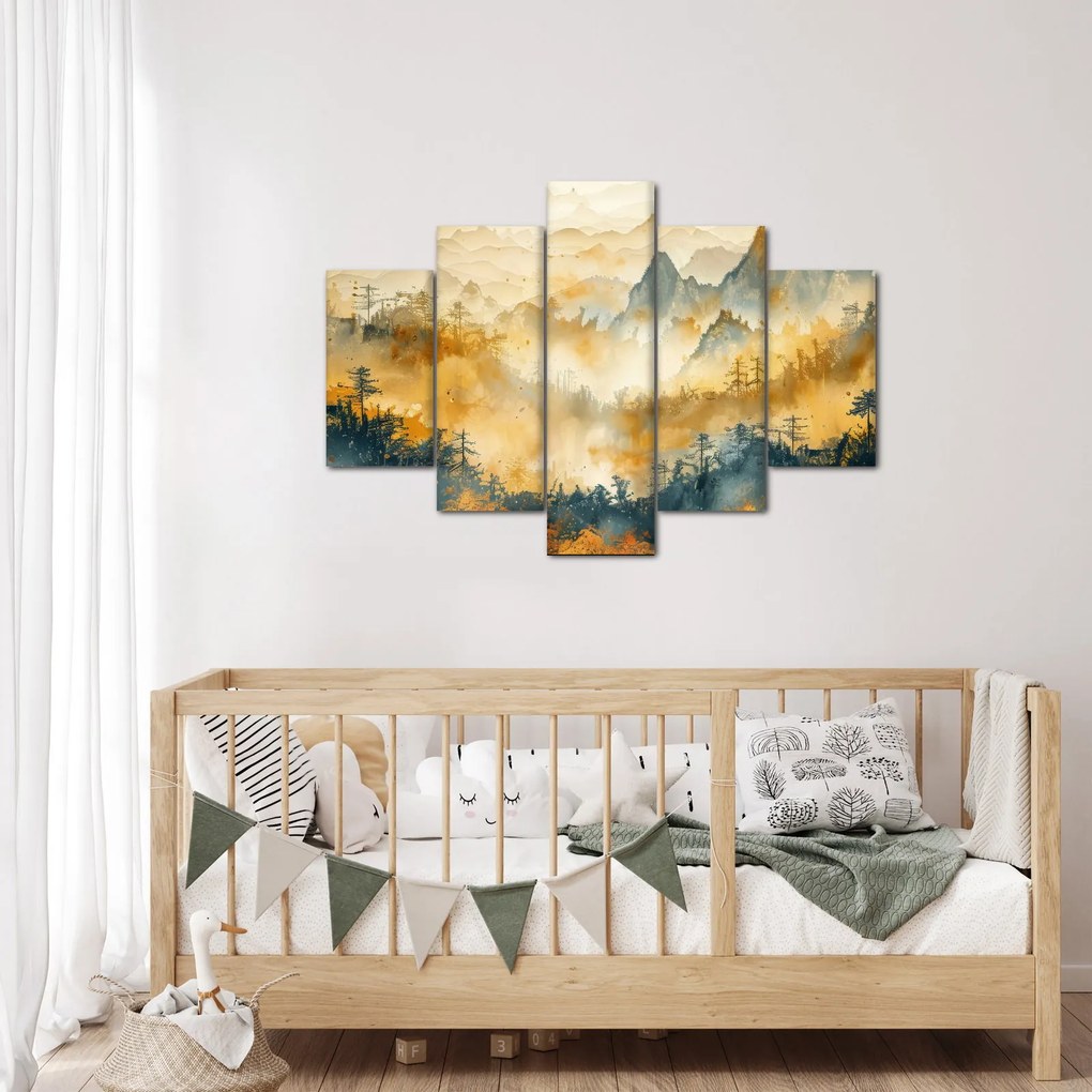 Obraz - Pohorie, akvarel (150x105 cm)