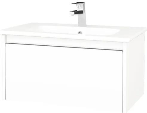 Kúpeľňová skrinka s umývadlom Dřevojas Bono 74x39 cm biela umývadlo Euphoria 203603