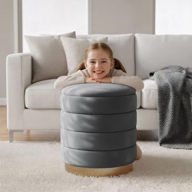 Taburetka LUNA grafitová