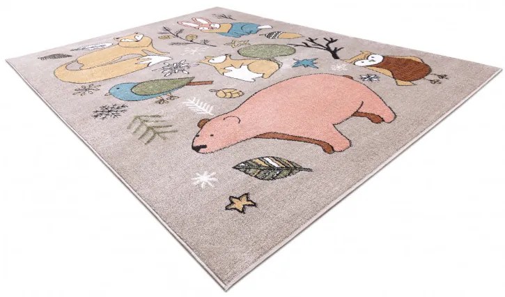 Detský kusový koberec Fun Forester beige, 240x330, viacfarebná, detská izba, Dywany Łuszczów