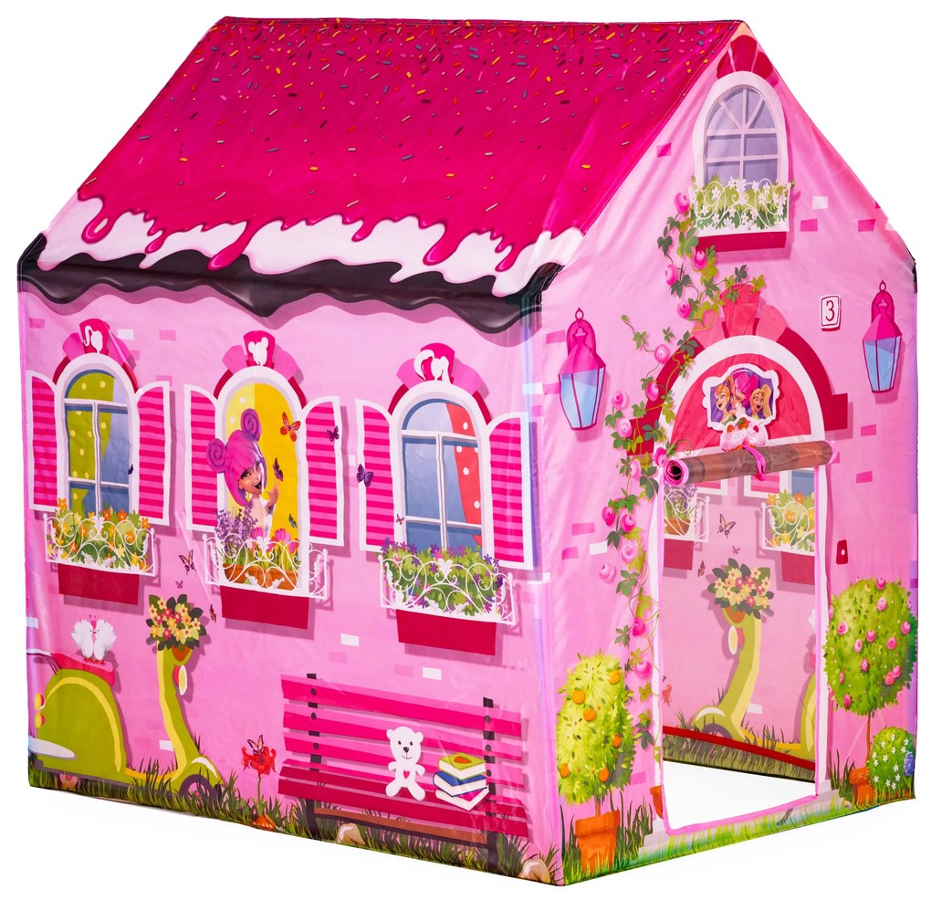 Farebný detský stan IPLAY - domček 96×73×102 cm