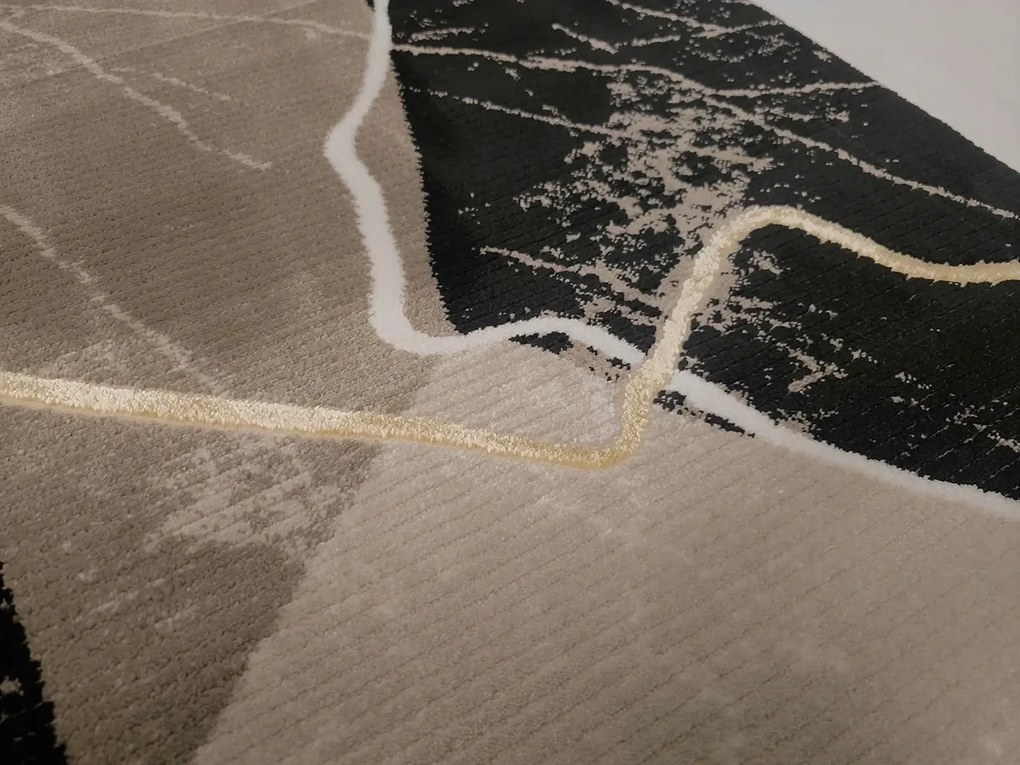 BE Koberec Gloria 3671 GOLD – žltý obdĺžnikový Rozmer: 120x180 cm