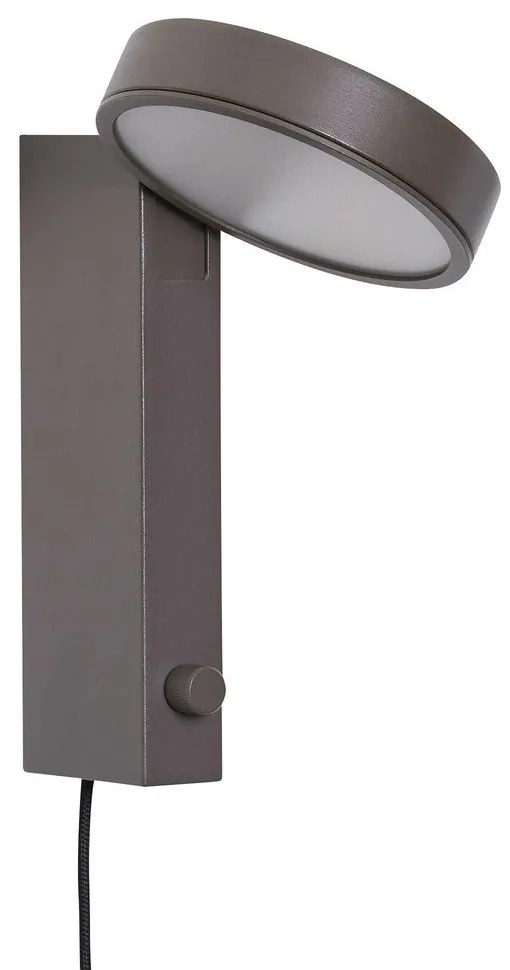 Hnedé nástenné svietidlo Crea – Hübsch