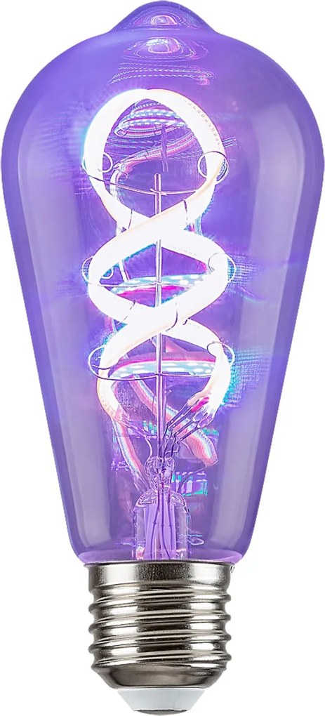 Rabalux LED špirálová filamentová žiarovka ST64 4W/E27/300Lm/2700K+RGB/Dim