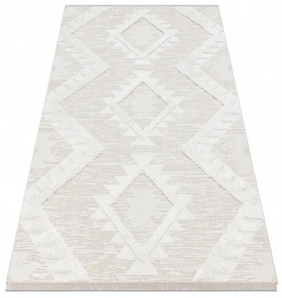 Kusový koberec Romba krémový 136x190cm