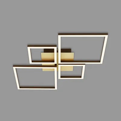 Stropná lampa LED otočná zlato hnedá FRAME 75 cm