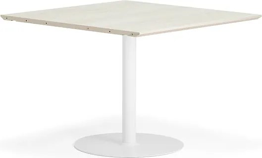 Stôl METRIC, stredná sekcia, 1000X1000x720 mm, biela/jaseň