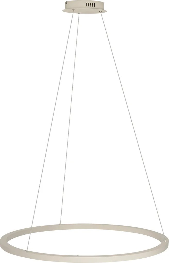 Dizajnové závesné svietidlo béžové 80 cm vrátane LED s 3-stupňovým stmievaním - Girello