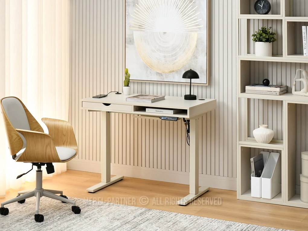 PC stolík s nastaviteľnou výškou Occott 100 (krémová). Akcia -15%. Vlastná spoľahlivá doprava až k Vám domov. 1135610