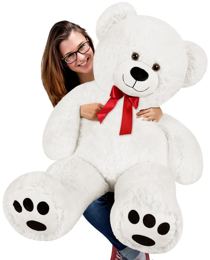 Plyšový medveď XL 100 cm - biely