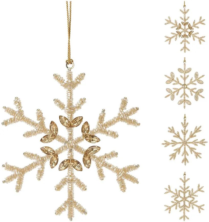 Ozdoba vločka Hangdeco 15 cm mix A72100010