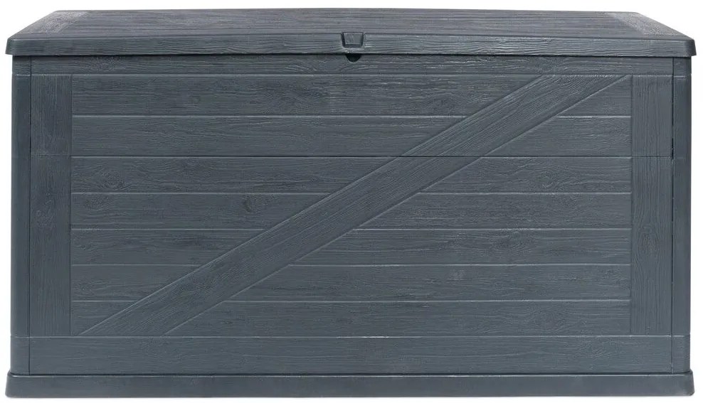 WOOD záhradný plastový úložný box 420 L, grafit