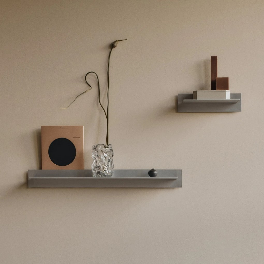 Ferm Living Sklenená váza Virelle Clear 18 cm