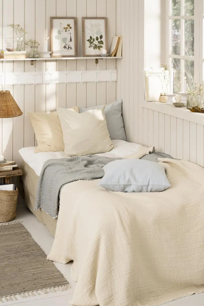 Ib Laursen Bavlnený behúň na podlahu Brown Grey 120 x 60 cm