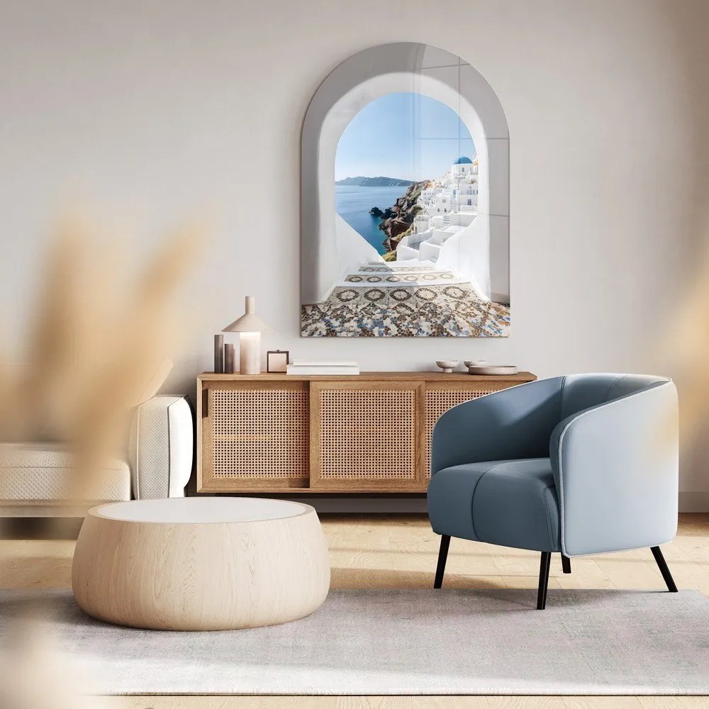 Sklenený obraz 70x100 cm Oia – Styler