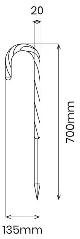 SADA 5x LED vonkajších vianočných dekorácií LED/2W/230V IP44 červené