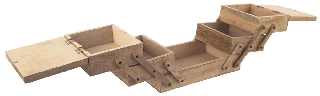 Orion Drevená kazeta na šitie Mango rozkladacia 30,5 x 20 x 21 cm