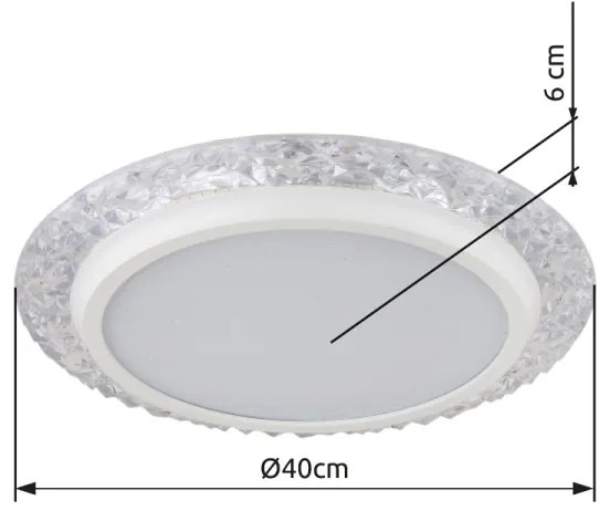 Globo 48294-22 - LED Stropné svietidlo ABIGAIL LED/22W/230V 3000K pr. 40 cm