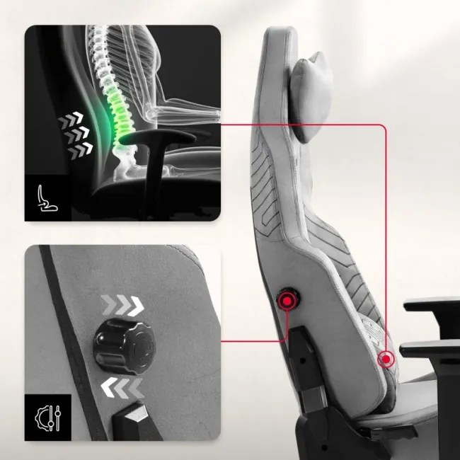 Herná stolička Force 8.1 Grey