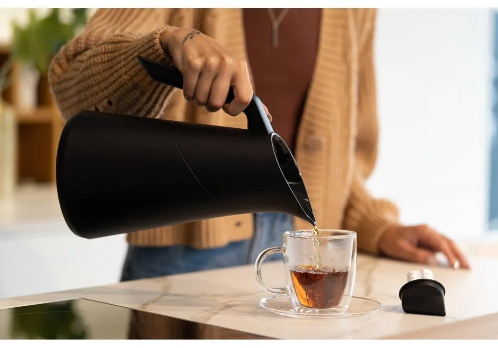 Čierna termoska 1 l Soho – Vialli Design