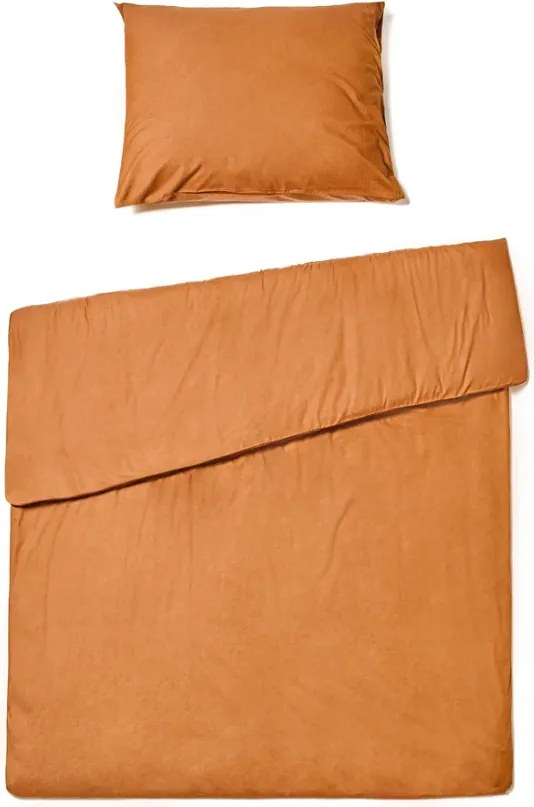 Bavlnené obliečky CALMORA terakotové Rozmer obliečky: 2 ks 70 x 90 cm | 160 x 200 cm