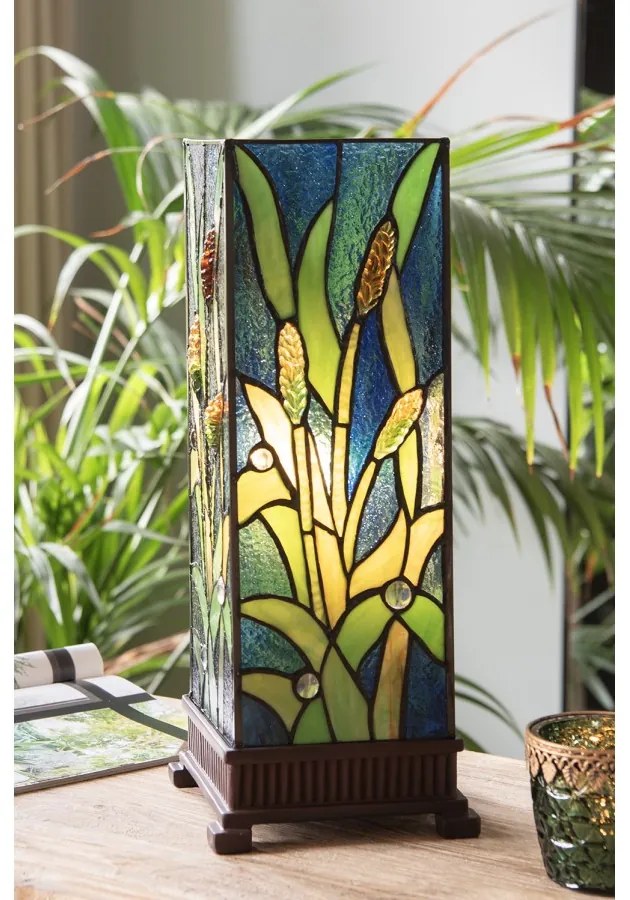 Stolová Tiffany 18*45 PRISM GREEN 3D