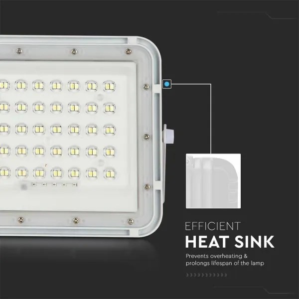 LED Vonkajší solárny reflektor LED/6W/3,2V IP65 4000K biela + DO