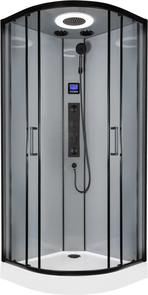 Novoterm Hydromasážny box NV-Orion 90x90 čierny