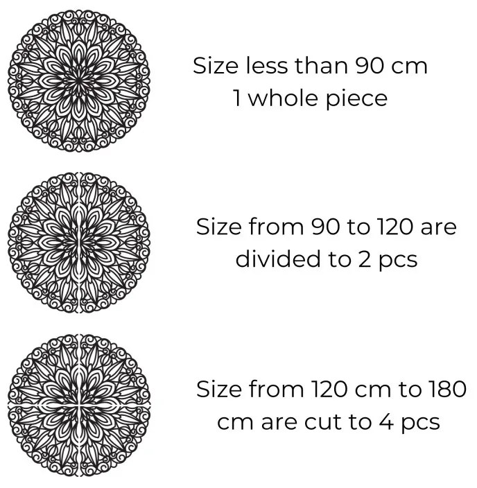 Drevená mandala na stenu do ovývačky I SENTOP HDF0249