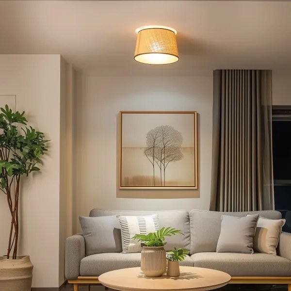 Brilagi - LED prisadený luster CERIA 1xE27/40W/230V pr. 35 cm béžová