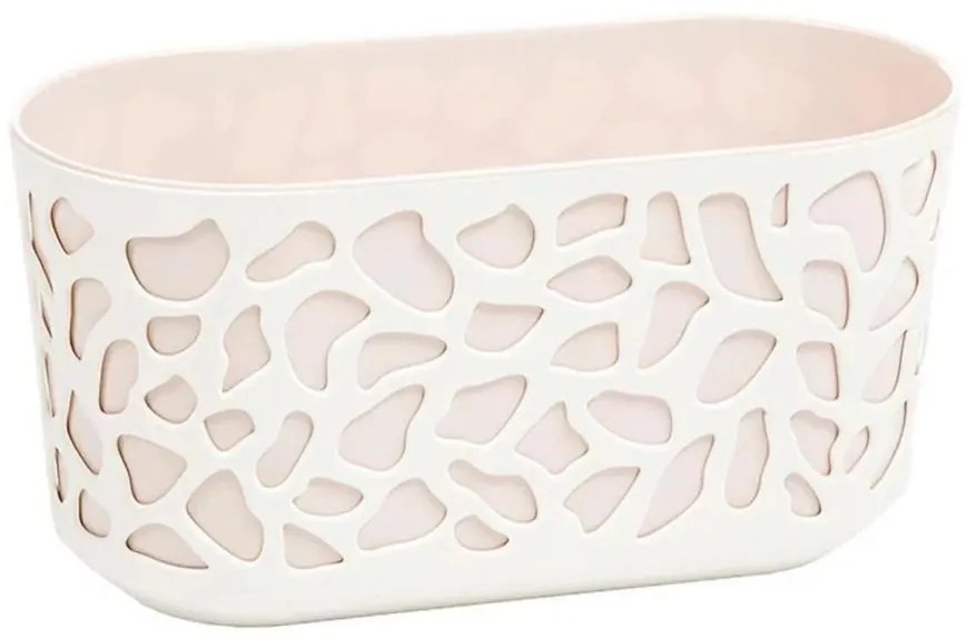 Balkónový kvetináč  DUET 40cm béžová / svetloružová