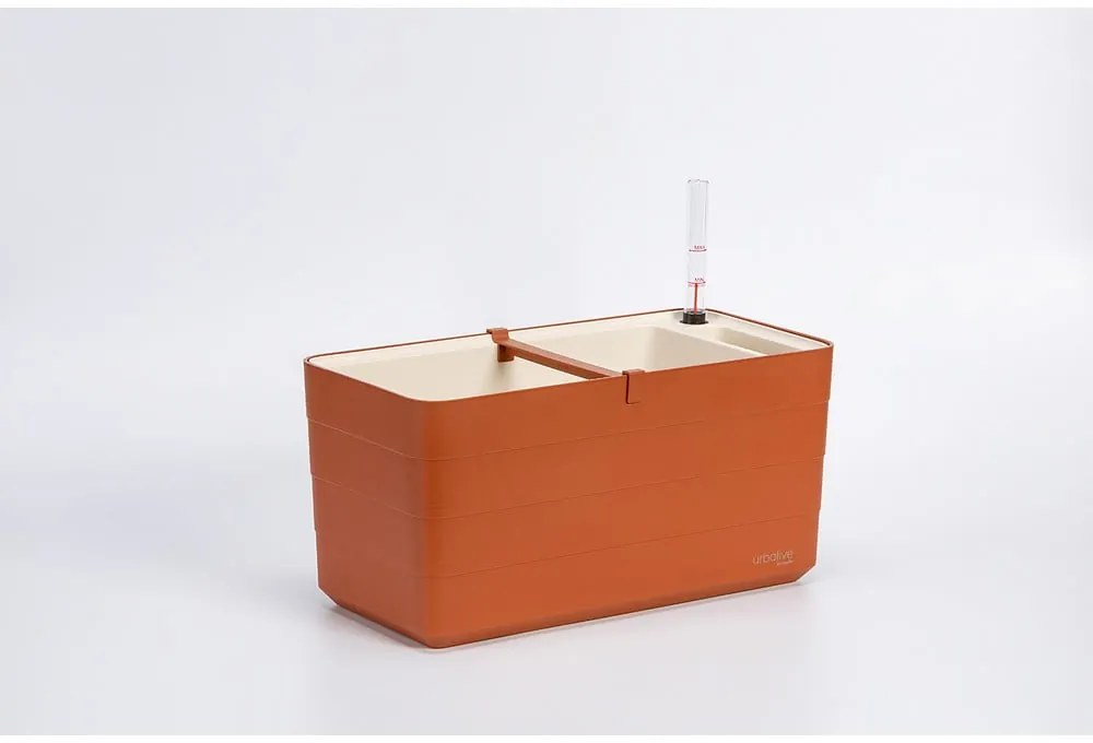 Plastový samozavlažovací kvetináč 39,5 cm Berberis – Plastia