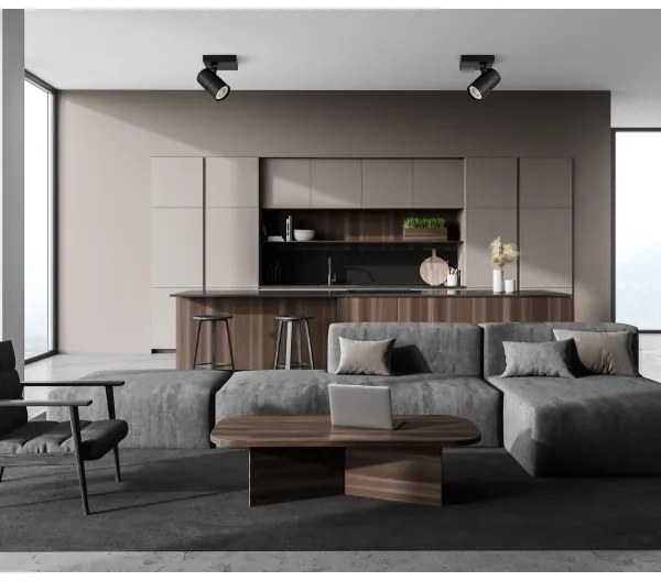 ITALUX SPL-2813-1B-BL - Bodové svietidlo LACONI 1xGU10/35W/230V čierna