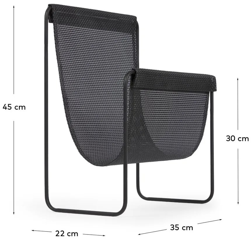 Látkový stojan na časopisy Siana – Kave Home