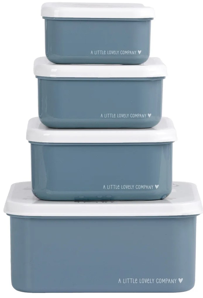 A Little Lovely Company - súprava štyroch desiatových škatuliek - vozidlá